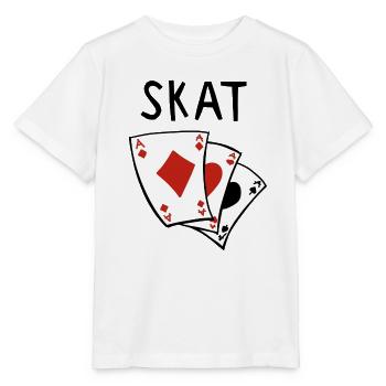 Skat card game - Skat games - Skat player - Stanley/Stella MINI CREATOR Kids’ T-Shirt - white - Front - Maike (125cm)