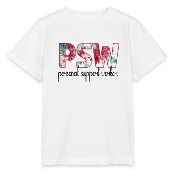 Sozialbetreuer Persönlicher Betreuer Hilfsperson - Stanley/Stella Kinder T-Shirt MINI CREATOR  - Weiß - Vorne - Maike (125cm)