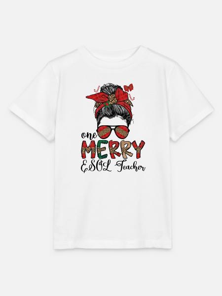 ESOL Teacher Christmas English Teacher Xmas Gifts - Stanley/Stella Kinder T-Shirt MINI CREATOR  - Weiß