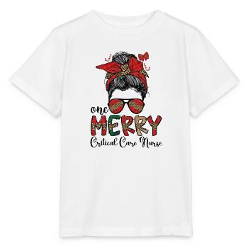 Critical Care Nurse Christmas Critical Care Xmas - Stanley/Stella MINI CREATOR Kids’ T-Shirt - white - Front - Maike (125cm)