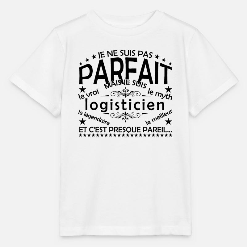 Logistiker-Geschenk Logistiker, der echte Logistiker - Stanley/Stella Kinder T-Shirt MINI CREATOR  - Weiß