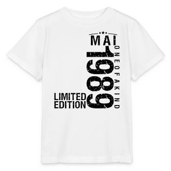 Anniversaire Mai 1989 Mai né en Mai - T-shirt bio MINI CREATOR Stanley/Stella Enfant - blanc - Devant - Maike (125cm)