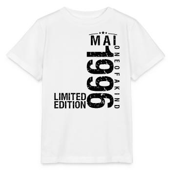 Anniversaire Mai 1996 Mai né en Mai - T-shirt bio MINI CREATOR Stanley/Stella Enfant - blanc - Devant - Maike (125cm)