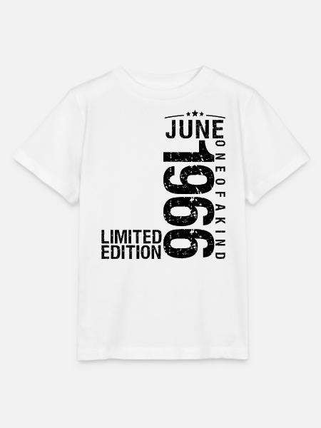 Geburtstag Juni 1966 Juni geboren im Juni 1966 - Stanley/Stella Kinder T-Shirt MINI CREATOR - Weiß