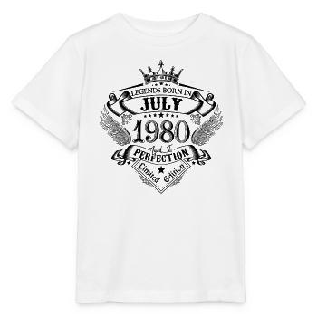 1980 July 1980 Anniversary July 1980 - Stanley/Stella MINI CREATOR Kids’ T-Shirt - white - Front - Maike (125cm)