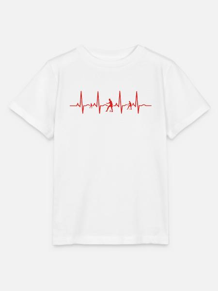 Herzschlag herz ekg evolution human fussballer fus - Stanley/Stella Kinder T-Shirt MINI CREATOR  - Weiß