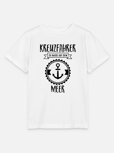 Kreuzfahrer - zu Hause auf dem Meer - Stanley/Stella Kinder T-Shirt MINI CREATOR - Weiß
