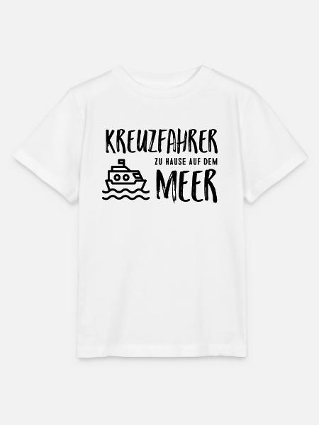 Kreuzfahrer - zu Hause auf dem Meer! - Stanley/Stella Kinder T-Shirt MINI CREATOR - Weiß