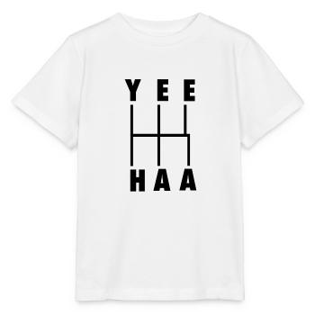 YeeHaa! Schéma de changement de vitesse manuel noir - T-shirt bio MINI CREATOR Stanley/Stella Enfant - blanc - Devant - Maike (125cm)