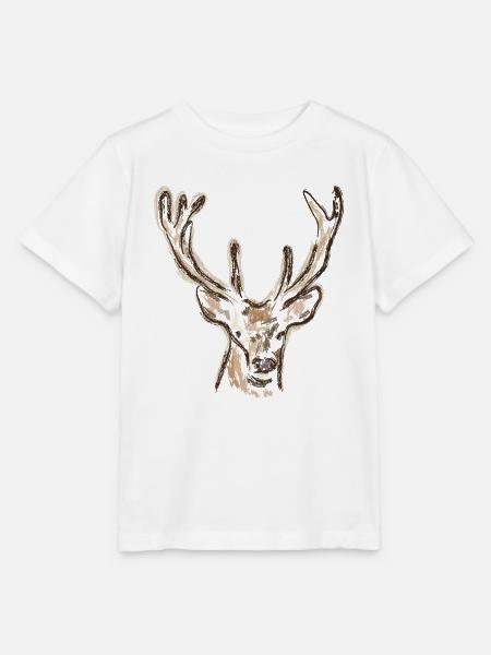 Ich liebe Hirsche Outfit - Stanley/Stella Kinder T-Shirt MINI CREATOR  - Weiß