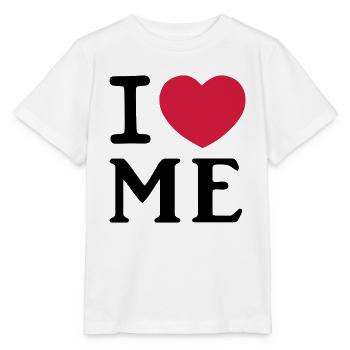 I Love Me Herz Logo - Stanley/Stella Kinder T-Shirt MINI CREATOR  - Weiß - Vorne - Maike (125cm)