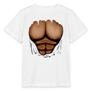Déchiré Musculaires, musculaires, de la poitrine - T-shirt bio MINI CREATOR Stanley/Stella Enfant - blanc - Devant - Maike (125cm)
