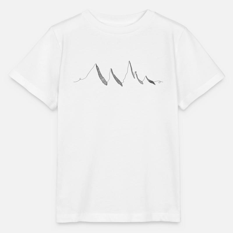Berge - Stanley/Stella Kinder T-Shirt MINI CREATOR  - Weiß