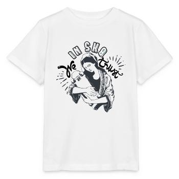 skateboard skateboard virgin marie religion cool fun - Stanley/Stella MINI CREATOR Kids’ T-Shirt - white - Front - Maike (125cm)