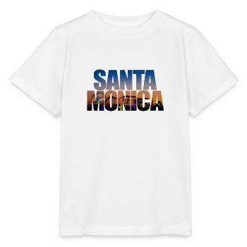 Santa Monica Pier - Los Angeles Kalifornien USA - Stanley/Stella Kinder T-Shirt MINI CREATOR  - Weiß - Vorne - Maike (125cm)