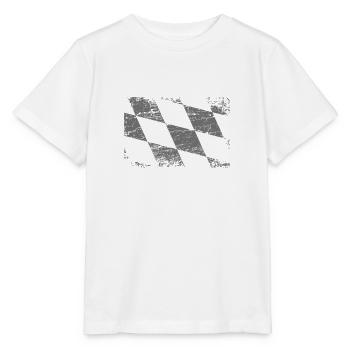 Drapeau bavarois Bavaria used-look - T-shirt bio MINI CREATOR Stanley/Stella Enfant - blanc - Devant - Maike (125cm)