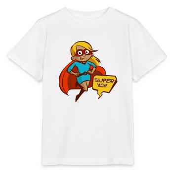 SUPER MOM - Stanley/Stella MINI CREATOR Kids’ T-Shirt - white - Front - Maike (125cm)