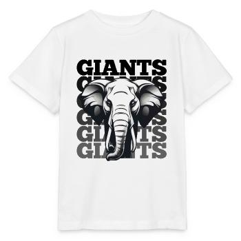 MAJESTIC ELEPHANT : UN HOMMAGE INTEMPOREL AUX GÉANTS - T-shirt bio MINI CREATOR Stanley/Stella Enfant - blanc - Devant - Maike (125cm)