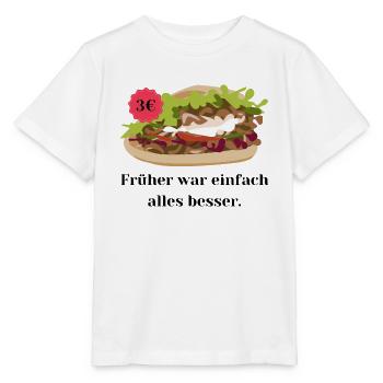 Früher war einfach alles besser - Dönerpreise - Stanley/Stella Kinder T-Shirt MINI CREATOR  - Weiß - Vorne - Maike (125cm)