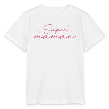super maman - T-shirt bio MINI CREATOR Stanley/Stella Enfant - blanc - Devant - Maike (125cm)