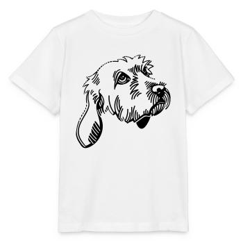 Basset Fauve De Bretagne - T-shirt bio MINI CREATOR Stanley/Stella Enfant - blanc - Devant - Maike (125cm)