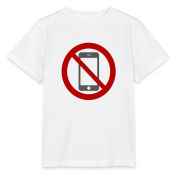 Mobile phone prohibited. - Stanley/Stella MINI CREATOR Kids’ T-Shirt - white - Front - Maike (125cm)