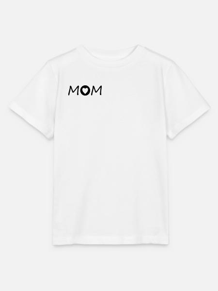 Mom mit Herz - Stanley/Stella Kinder T-Shirt MINI CREATOR - Weiß