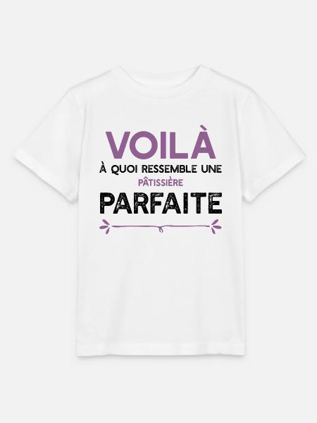 Une Pâtissière parfaite cadeau - T-shirt bio MINI CREATOR Stanley/Stella Enfant - blanc