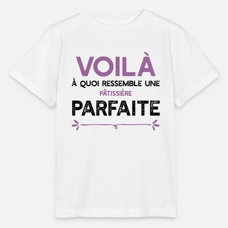 Une Pâtissière parfaite cadeau - T-shirt bio MINI CREATOR Stanley/Stella Enfant - blanc