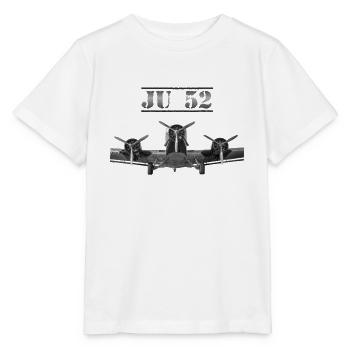 JU52 Tante JU Vintage Retro Flugzeug 30er Jahre - Stanley/Stella Kinder T-Shirt MINI CREATOR  - Weiß - Vorne - Maike (125cm)