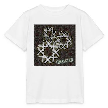 GREATIX - Boutique WoW - 2023 - T-shirt bio MINI CREATOR Stanley/Stella Enfant - blanc - Devant - Maike (125cm)
