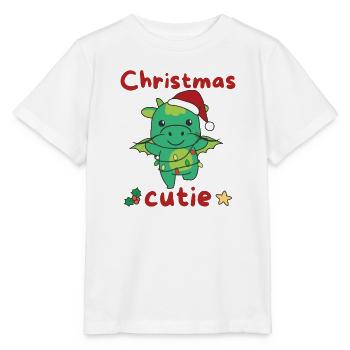 Dragon Noël Dragon Noël Cutie - T-shirt bio MINI CREATOR Stanley/Stella Enfant - blanc - Devant - Maike (125cm)