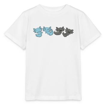 Autosexual Flag Pride LGBTQ Axolotl - Stanley/Stella MINI CREATOR Kids’ T-Shirt - white - Front - Maike (125cm)