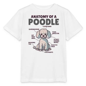 Dog Explanation Anatomy of a Poodle - Stanley/Stella MINI CREATOR Kids’ T-Shirt - white - Front - Maike (125cm)