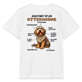 Dog Explanation Anatomy of an Otterhound - Stanley/Stella MINI CREATOR Kids’ T-Shirt - white - Front - Maike (125cm)