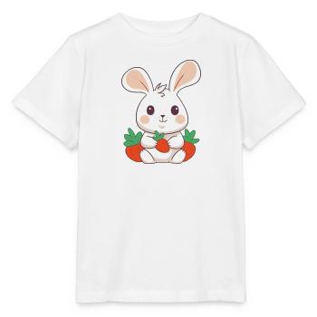 Lapin, lapin, animaux mignons, lapin de Pâques, - T-shirt bio MINI CREATOR Stanley/Stella Enfant - blanc - Devant - Maike (125cm)