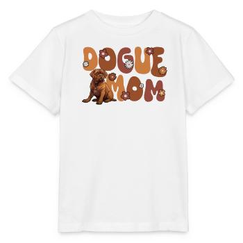 Dogue de Bordeaux Groovy Dogue Mom - T-shirt bio MINI CREATOR Stanley/Stella Enfant - blanc - Devant - Maike (125cm)