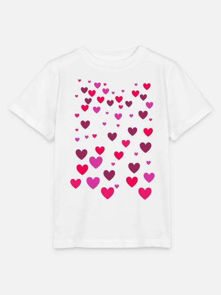 Herzen, Herz,rote herzen, rote Herzen - Stanley/Stella Kinder T-Shirt MINI CREATOR  - Weiß