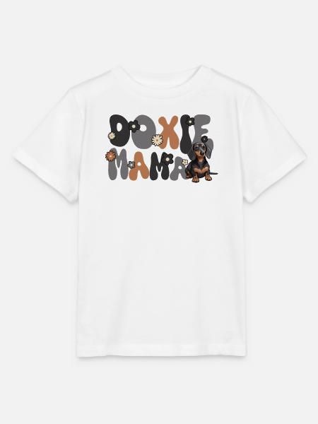 Dackel Groovy Doxie Mama - Stanley/Stella Kinder T-Shirt MINI CREATOR - Weiß
