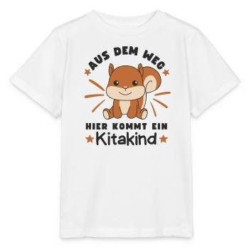 Aus Dem Weg Hier Kommt Ein Kitakind - Stanley/Stella Kinder T-Shirt MINI CREATOR  - Weiß - Vorne - Maike (125cm)