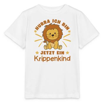 Hooray, I'm a crib kid now Leo - Stanley/Stella MINI CREATOR Kids’ T-Shirt - white - Front - Maike (125cm)