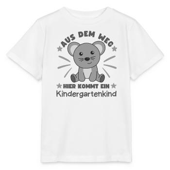 Out of the way here comes a kindergartner mouse - Stanley/Stella MINI CREATOR Kids’ T-Shirt - white - Front - Maike (125cm)