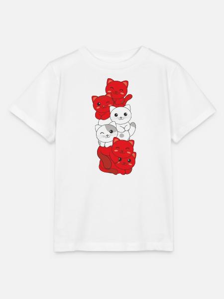 Österreich flagge Katze deutsch Österreich Katzen - Stanley/Stella Kinder T-Shirt MINI CREATOR  - Weiß