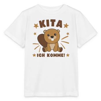 Kita j’arrive Kitakind Biber - T-shirt bio MINI CREATOR Stanley/Stella Enfant - blanc - Devant - Maike (125cm)