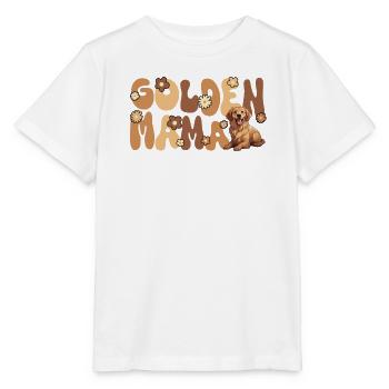 Golden Retriver Groovy Golden Mama - Stanley/Stella MINI CREATOR Kids’ T-Shirt - white - Front - Maike (125cm)