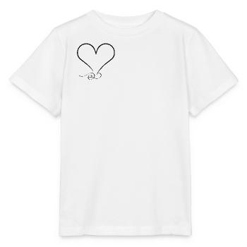 Ornate heart – minimalist & unique - Stanley/Stella MINI CREATOR Kids’ T-Shirt - white - Front - Maike (125cm)
