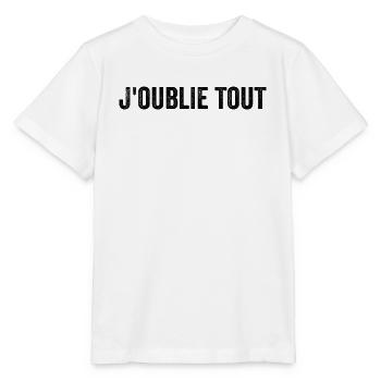 I forget everything - Stanley/Stella MINI CREATOR Kids’ T-Shirt - white - Front - Maike (125cm)