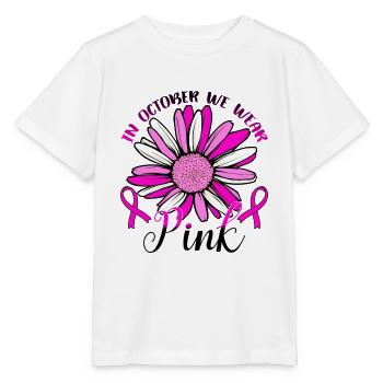 In October We Wear Pink - Stanley/Stella MINI CREATOR Kids’ T-Shirt - white - Front - Maike (125cm)