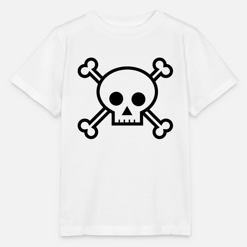 Totenschädel - Stanley/Stella Kinder T-Shirt MINI CREATOR  - Weiß