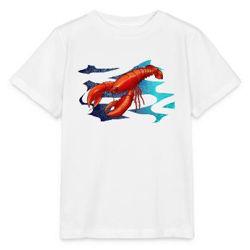 Homard, homard, mer - T-shirt bio MINI CREATOR Stanley/Stella Enfant - blanc - Devant - Maike (125cm)